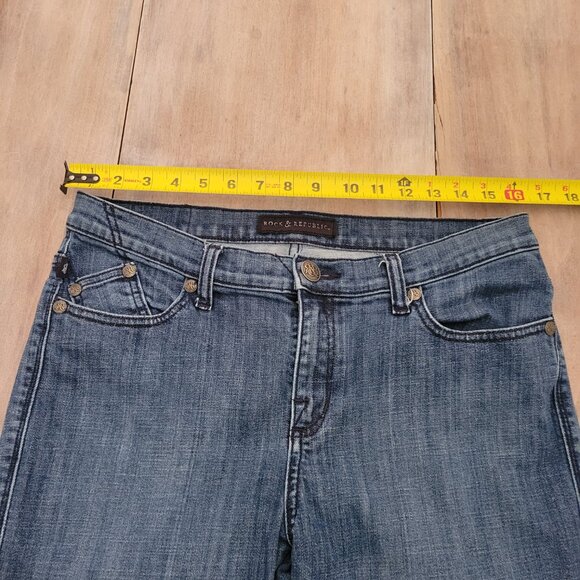Rock & Republic Women’s Size 14 Y2K Vintage Bootcut Low Rise Medium Wash Jeans - Picture 6 of 10
